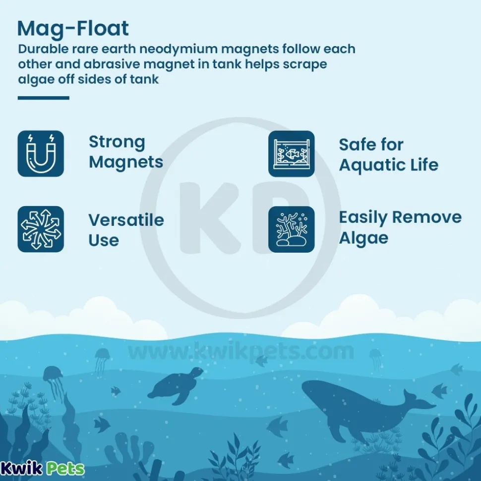 Mag-Float Floating Aquarium Acrylic Cleaner Large
