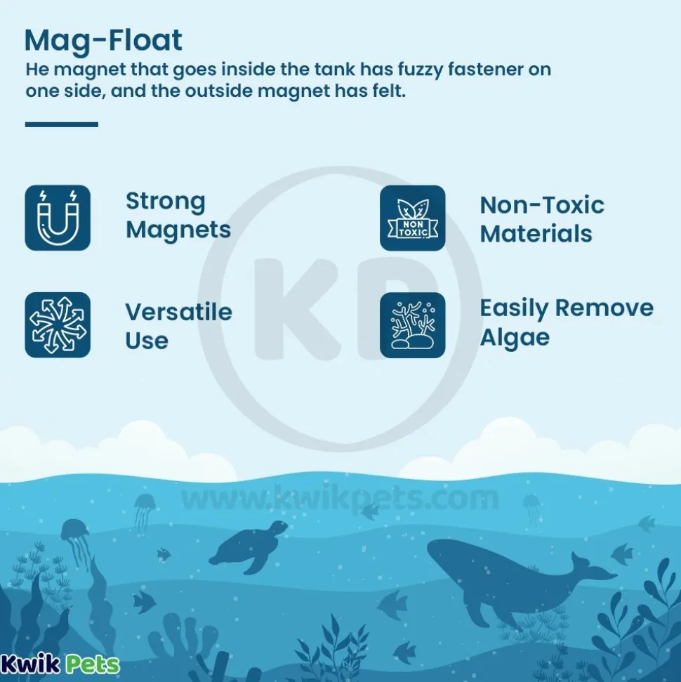 Mag-Float Floating Magnet Acrylic/Glass Aquarium Cleaner Mini