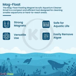 Mag-Float Floating Magnet Acrylic Aquarium Cleaner Small