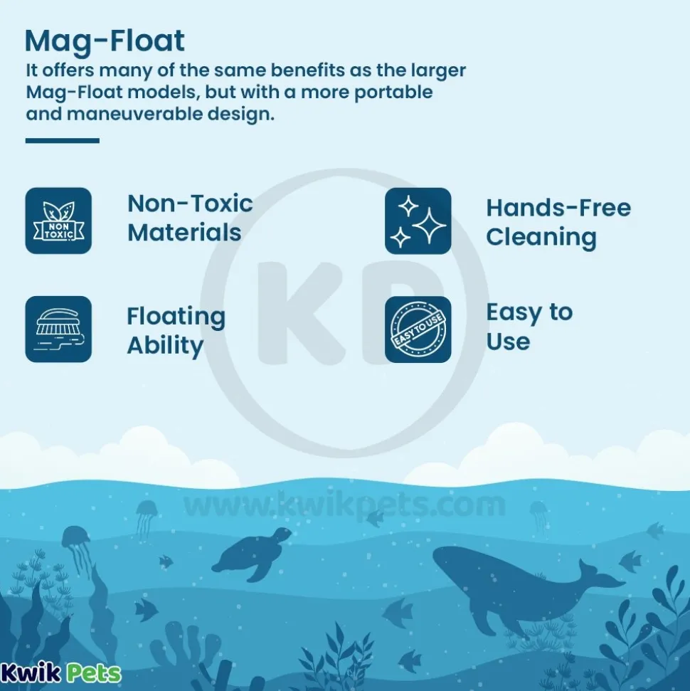 Mag-Float Floating Magnet Acrylic Aquarium Cleaner Small