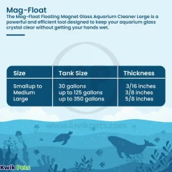 Mag-Float Floating Magnet Glass Aquarium Cleaner Large