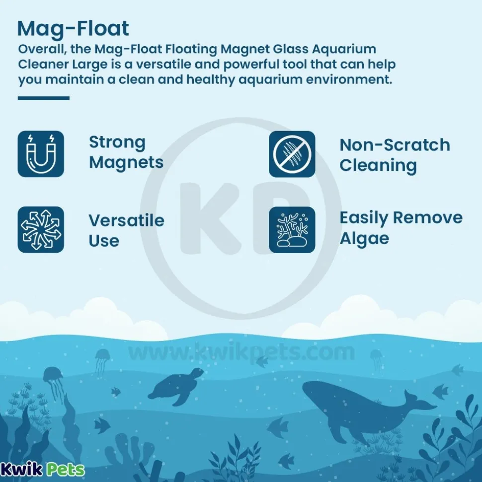 Mag-Float Floating Magnet Glass Aquarium Cleaner Large
