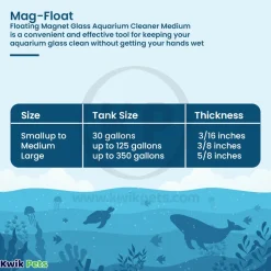 Mag-Float Floating Magnet Glass Aquarium Cleaner Medium
