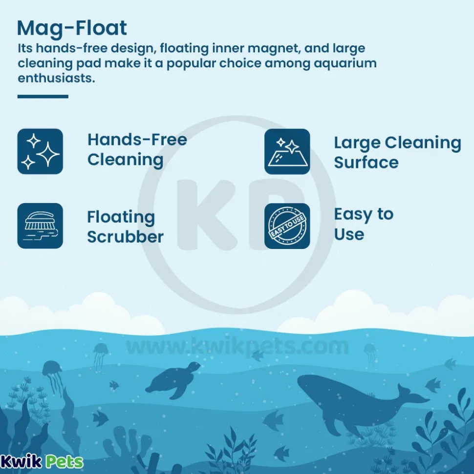 Mag-Float Floating Magnet Glass Aquarium Cleaner Medium