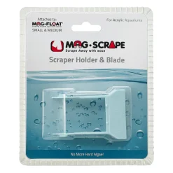 Mag-Float Scraper Holder & Blade for the Acrylic Aquariums Blue/Clear Small & Medium