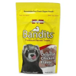 Marshall Pet Products Bandits Premium Ferret Treats Original Chicken 3-oz