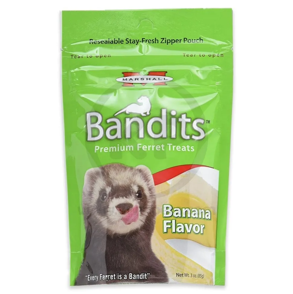 Marshall Pet Products Bandits Premium Ferret Treats Banana 3-oz