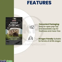 Marshall Pet Products Ferret Extreme Munchy Minnows Freeze-Dried Treats 0.3-oz