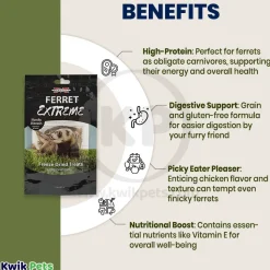 Marshall Pet Products Ferret Extreme Munchy Minnows Freeze-Dried Treats 0.3-oz