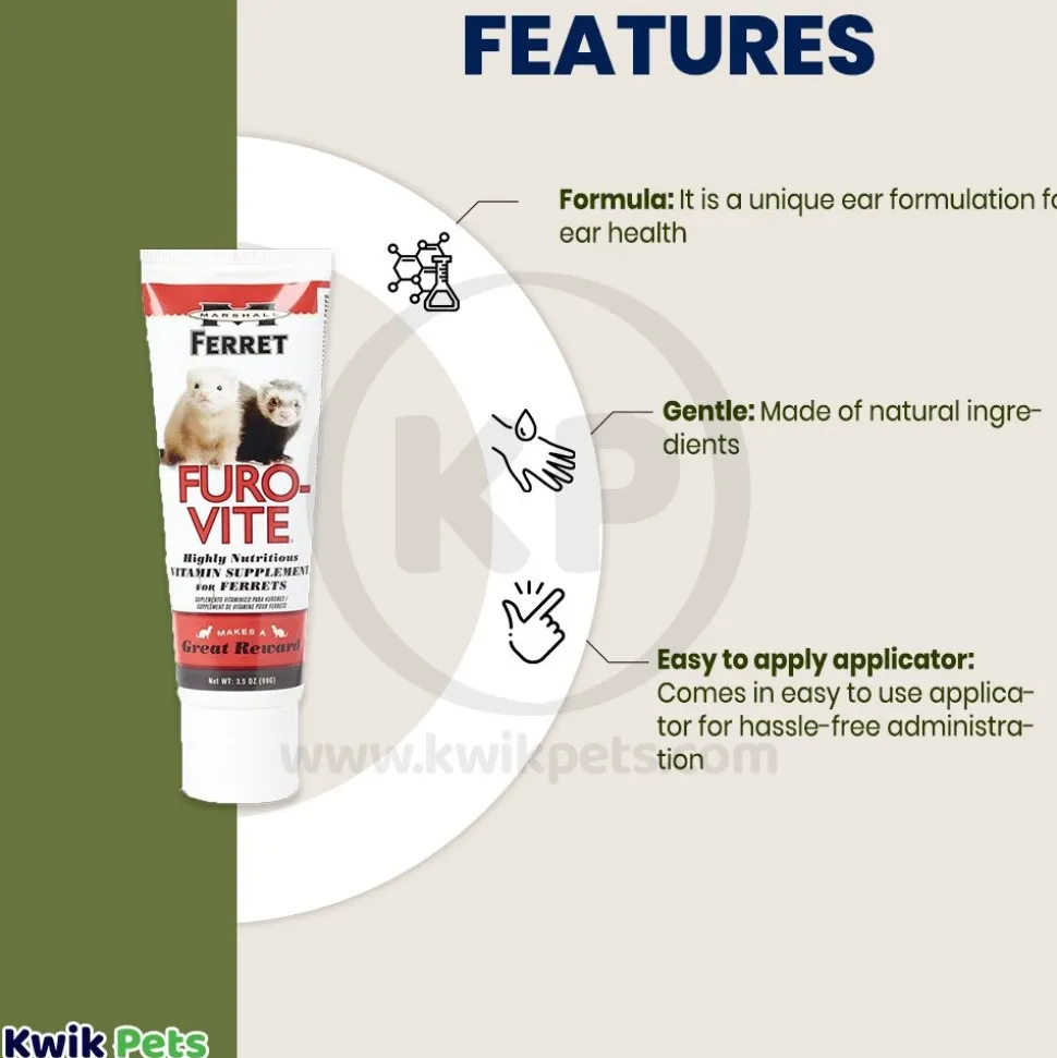 Marshall Pet Products Furo-Vite Highly Nutritious Vitamin Supplement for Ferrets 3.5-oz