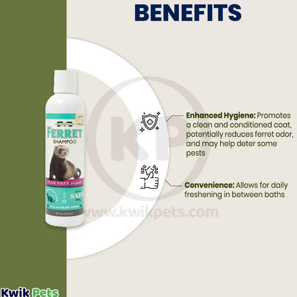 Marshall Pet Products Tear Free Ferret Shampoo with Aloe Vera 8-oz