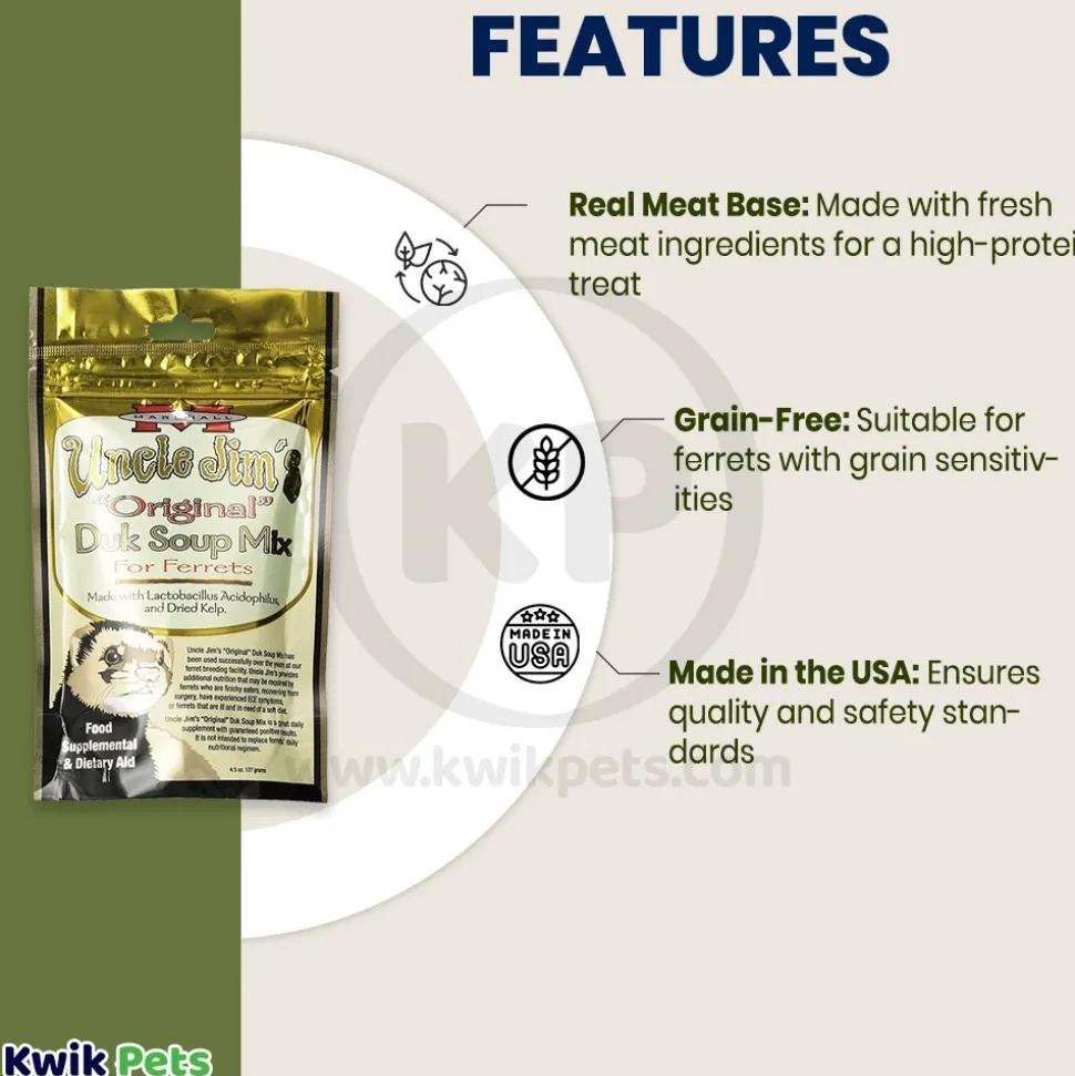 Marshall Pet Products Uncle Jim's Original Duk Soup Mix Wet Food 4.5-oz