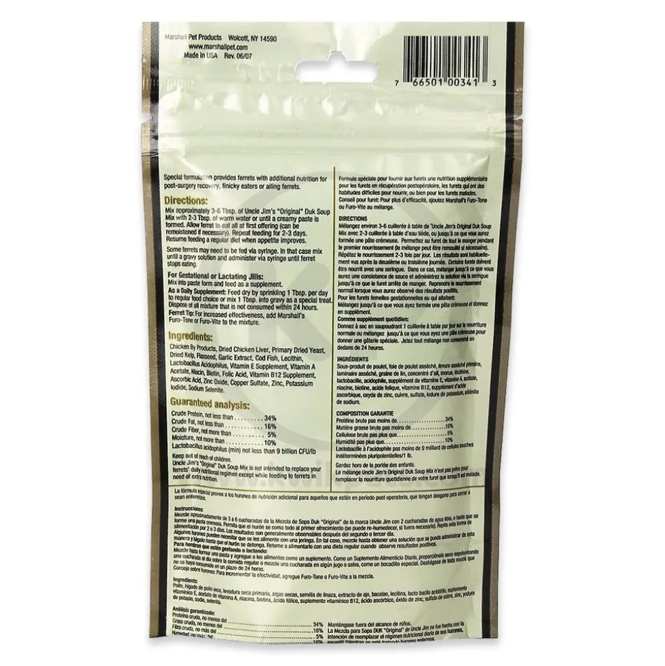 Marshall Pet Products Uncle Jim's Original Duk Soup Mix Wet Food 4.5-oz