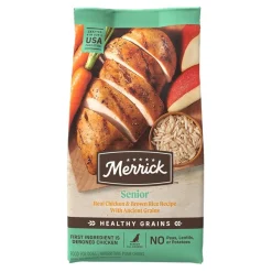Merrick Healthy Grains Adult Dry Dog Food Real Chicken & Brown Rice Recipe with Ancient Grains 4-lb