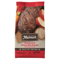 Merrick Healthy Grains Adult Dry Dog Food Real Beef & Brown Rice Recipe with Ancient Grains 12-lb