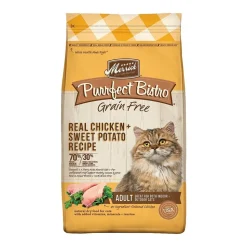 Merrick Purrfect Bistro Grain Free Adult Dry Cat Food Chicken & Sweet Potato Recipe 4-lb