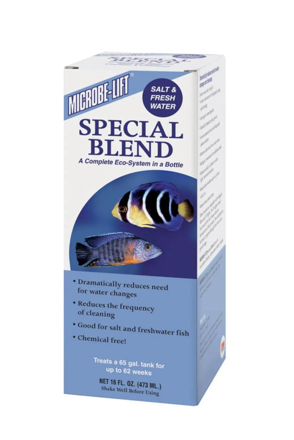 Microbe-Lift Special Blend Fresh & Saltwater Aquarium Bacterial Treatment 16-oz