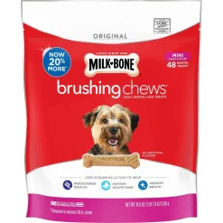 Milk-Bone Brushing Chews Dental Dog Treat Original Extra Small 5-24 lbs 48 Count 18.9-oz