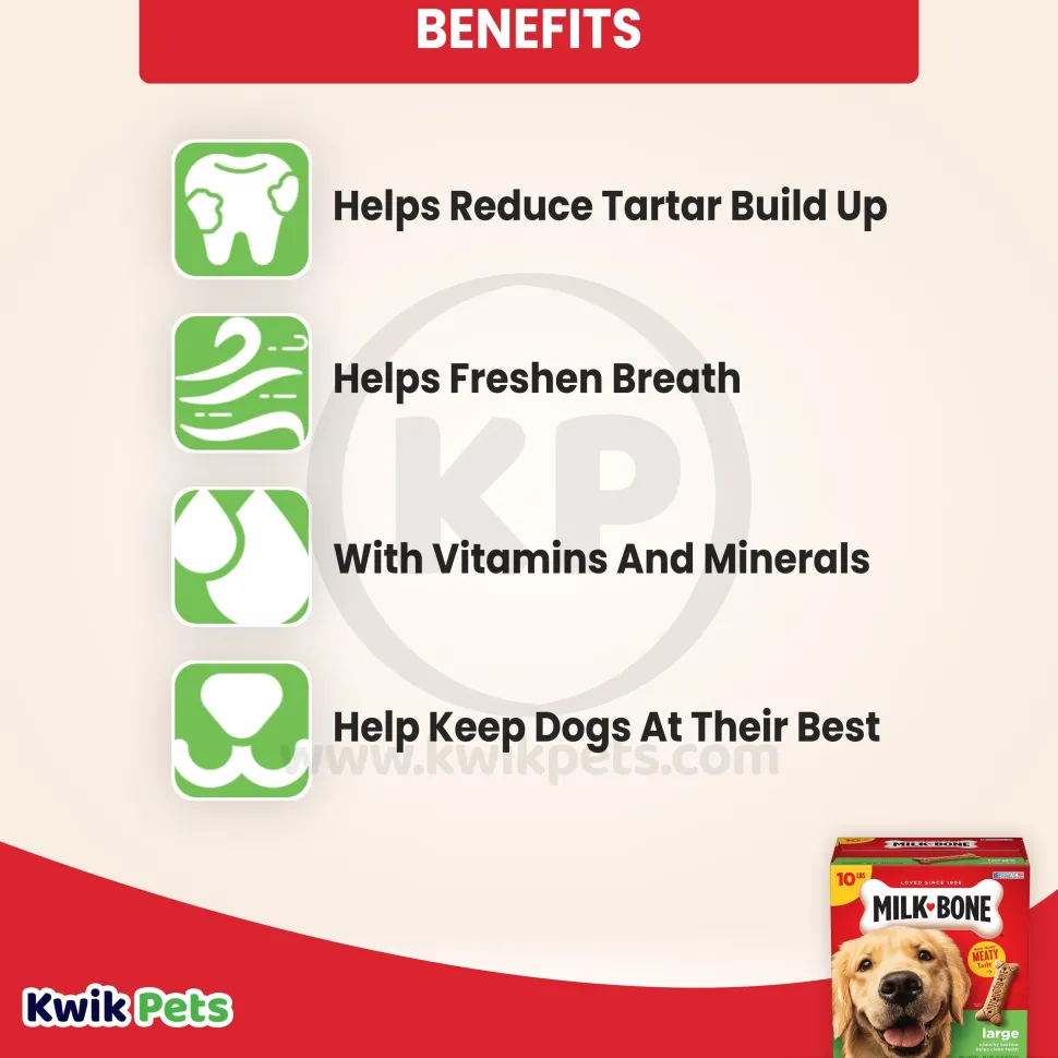 Milk-Bone Dog Biscuits Original Large 10-lb