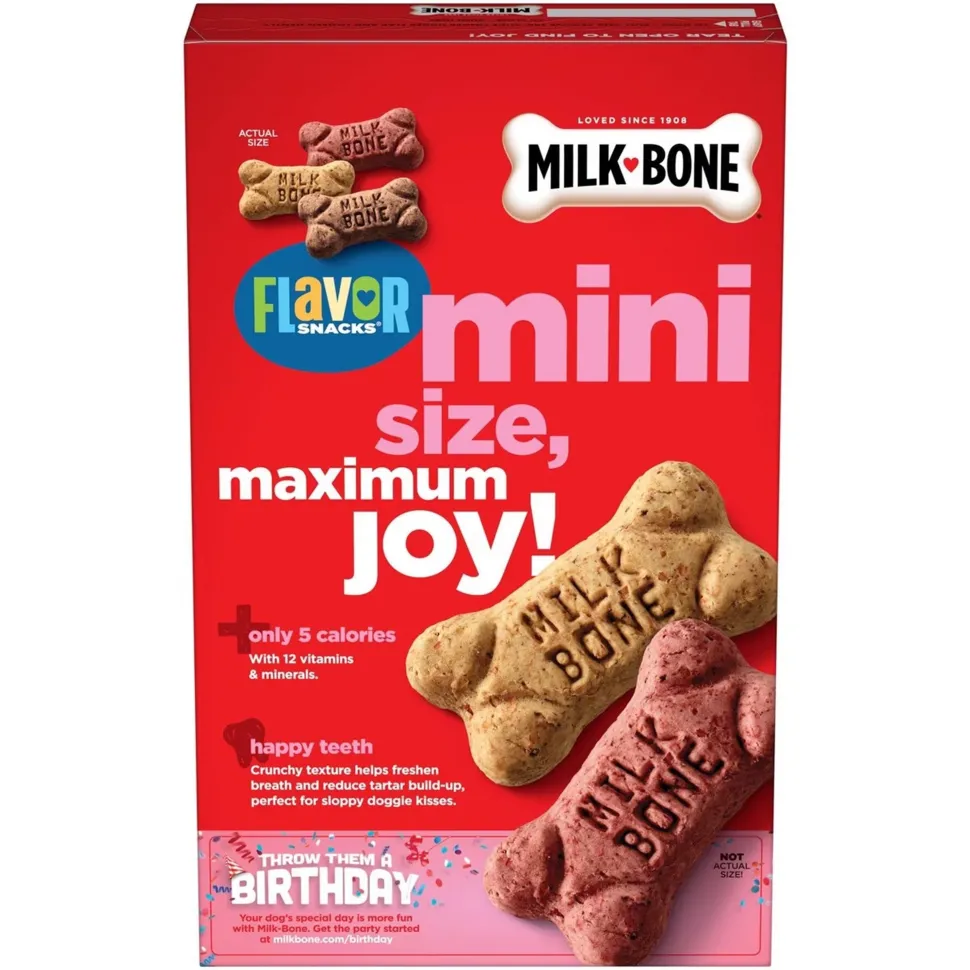 Milk-Bone Flavor Snacks Dog Treats Mini 15-oz