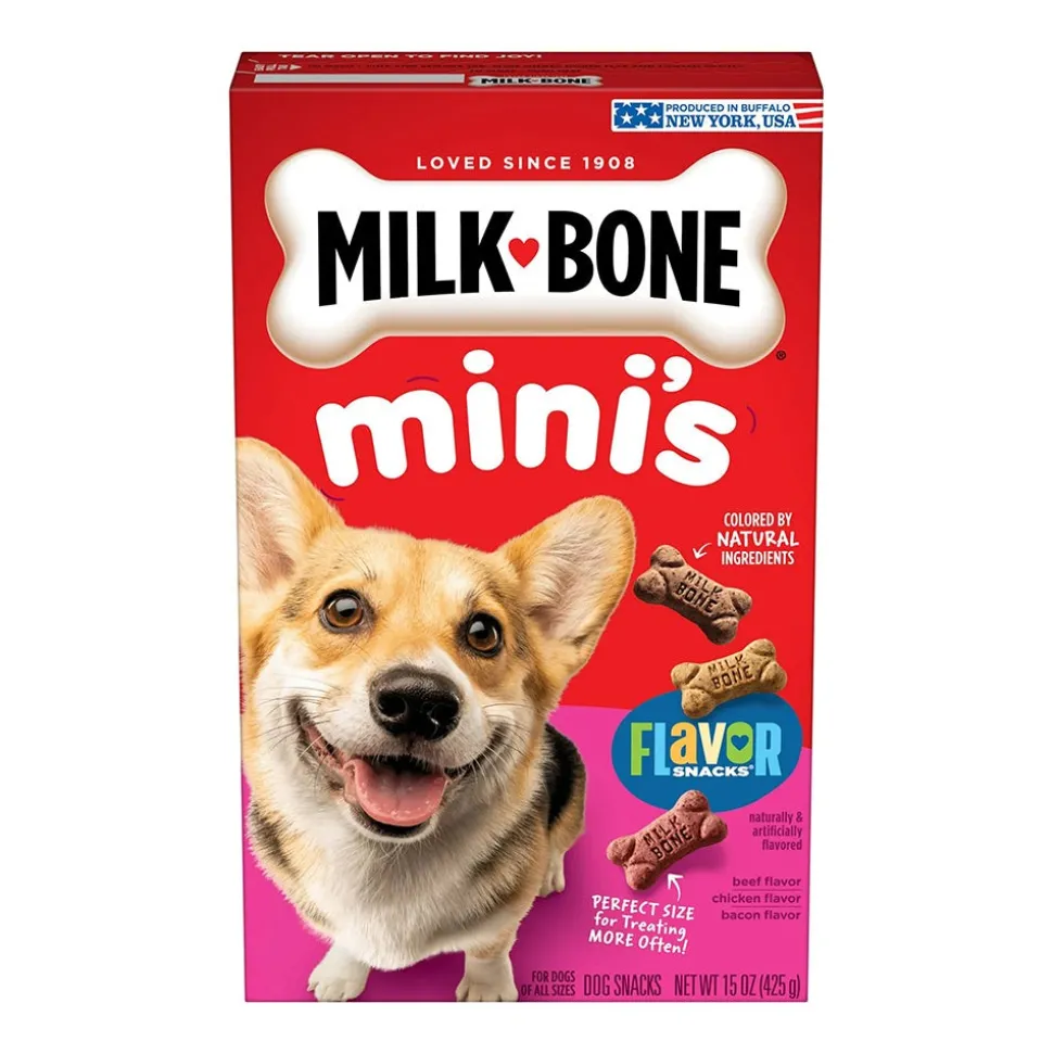 Milk-Bone Flavor Snacks Dog Treats Mini 15-oz