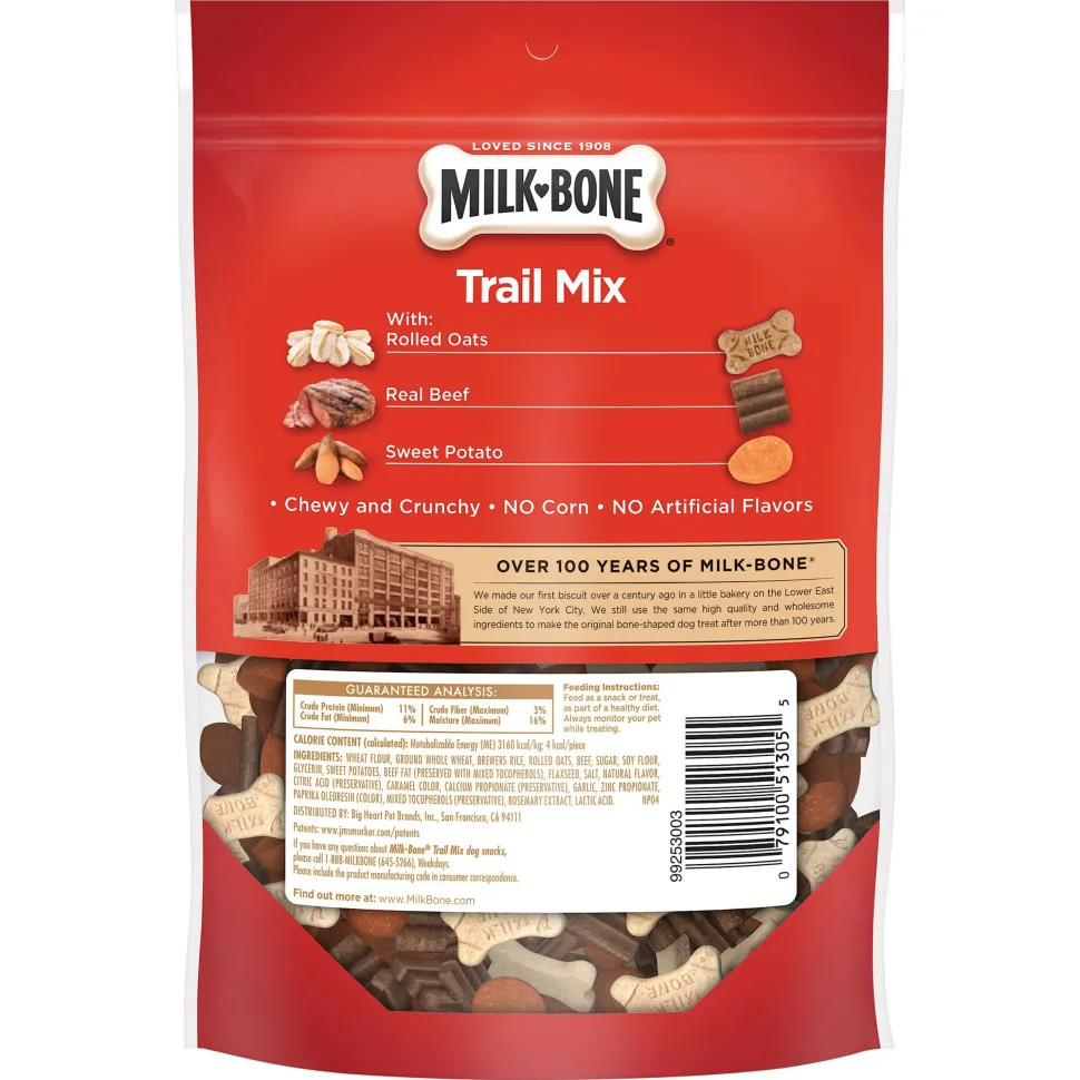 Milk-Bone Trail Mix Beef & Sweet Potato Dog Treats Mini 9-oz