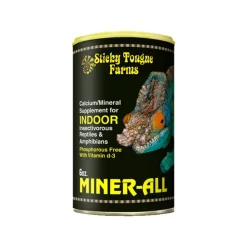 Miner-All Calcium & Mineral Supplement for Indoor Insectivorous Reptiles & Amphibians 6-oz