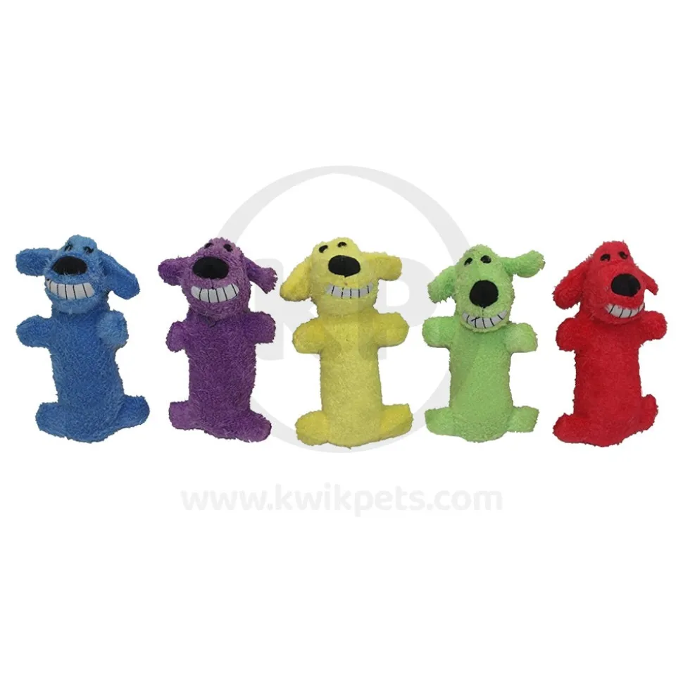 Multipet Loofa Dog Toy Assorted Mini 6-in