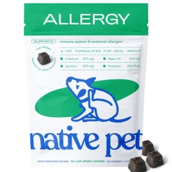 Native Pet Allergy Chews Immune & Itch Relief Supplement for Dogs 30 Count