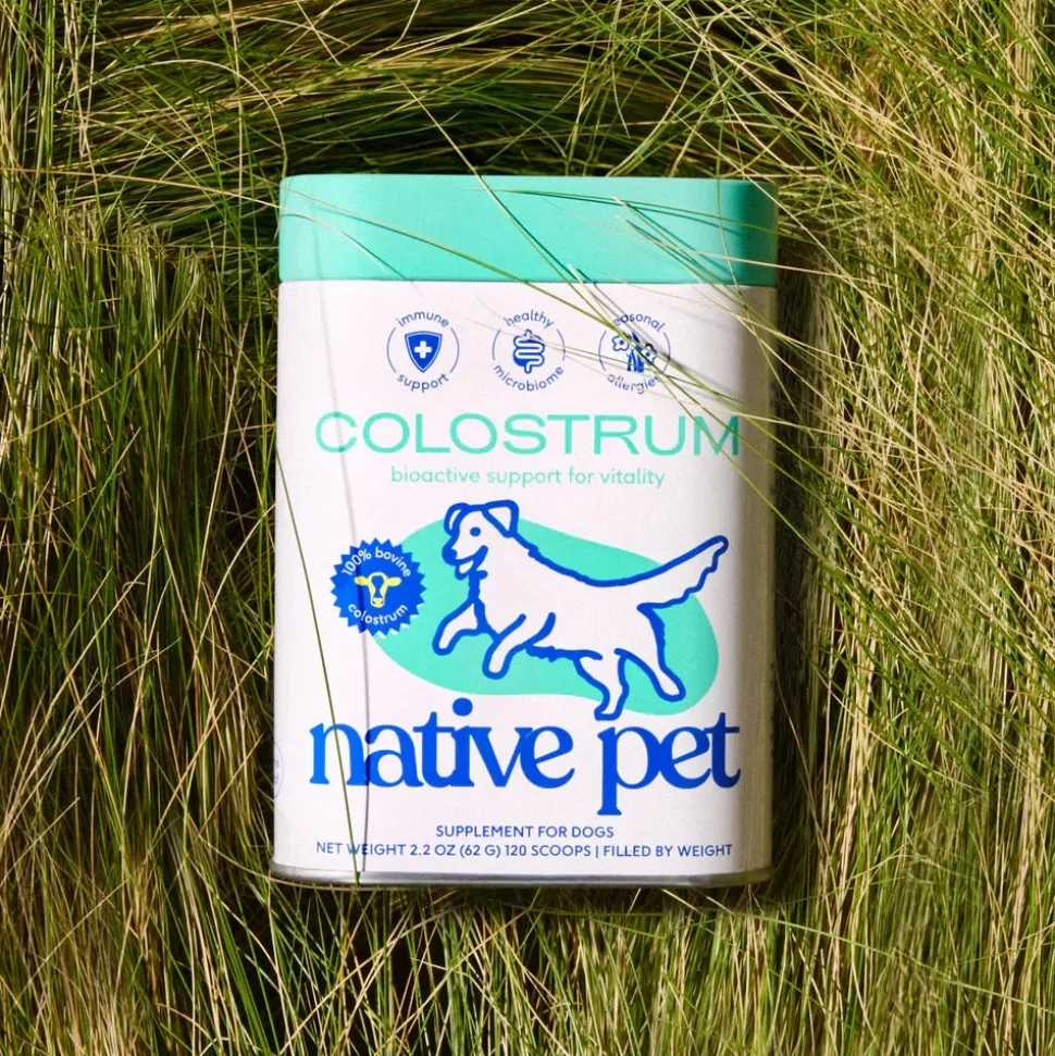 Native Pet Colostrum Immune System Powder Supplement for Dogs 2.2-oz