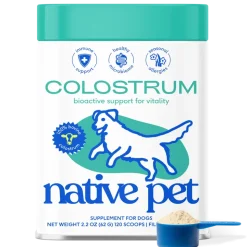 Native Pet Colostrum Immune System Powder Supplement for Dogs 2.2-oz