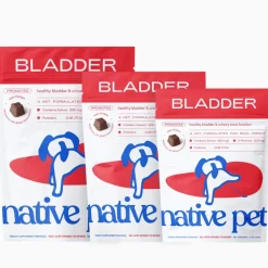 Native Pet Cranberry Bladder Chews Kidney & Urinary Supplement for Dogs 30 Count