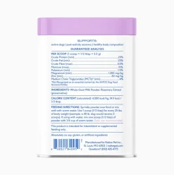 Native Pet Goat Milk Powder Recovery & Energy Support for Active Dogs 7-oz