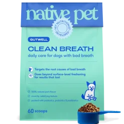 Native Pet Gutwell Clean Breath Dog Dental Care Supplement 12.7-oz