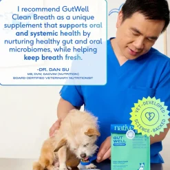 Native Pet Gutwell Clean Breath Dog Dental Care Supplement 12.7-oz
