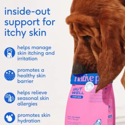 Native Pet GutWell Itchy Skin Relief Supplement for Dogs 12.7-oz