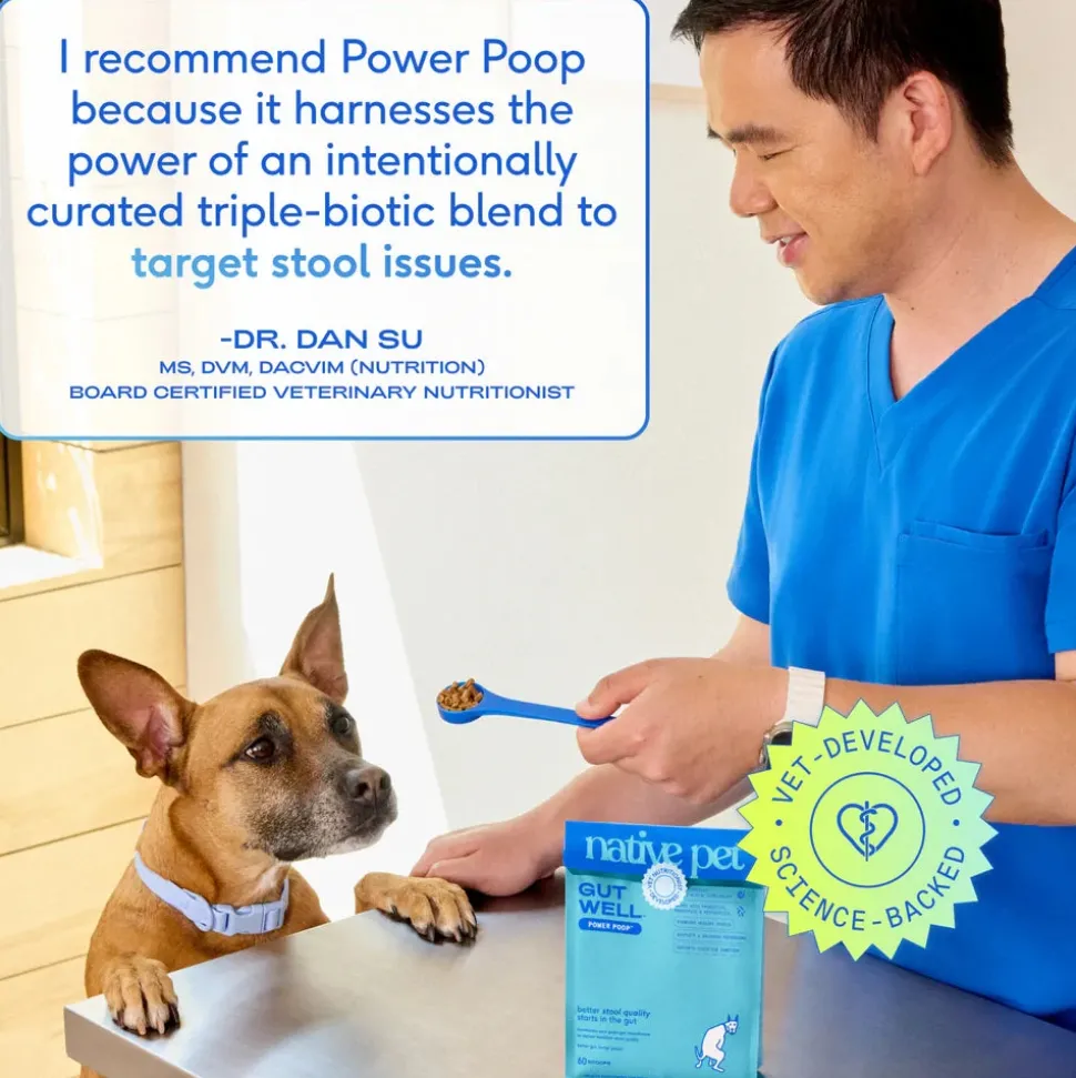 Native Pet Gutwell Power Poop Digestion Support Supplement for Dogs 12.7-oz