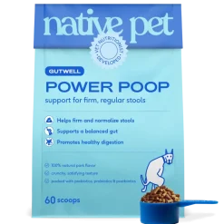 Native Pet Gutwell Power Poop Digestion Support Supplement for Dogs 12.7-oz