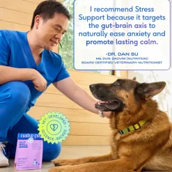 Native Pet GutWell Stress Support Anxiety Relief & Calming Supplement for Dogs 12.7-oz