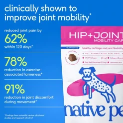 Native Pet Hip & Joint Mobility Care Chews for Dogs 60 Count