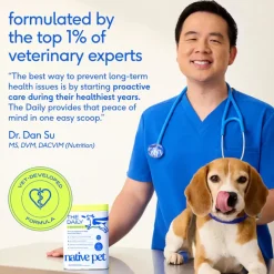 Native Pet The Daily Powder 11-in-1 Supplement for Dogs 7-oz