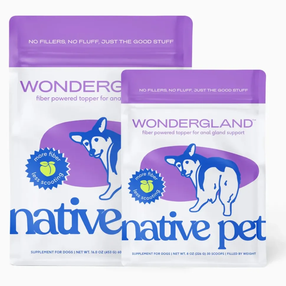 Native Pet WonderGland Anal Gland Pumpkin Fiber & Digestive Supplement for Dogs 8-oz