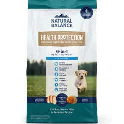 Natural Balance Health Protection Puppy Dry Dog Food Chicken, Brown Rice & Pumpkin 4-lb