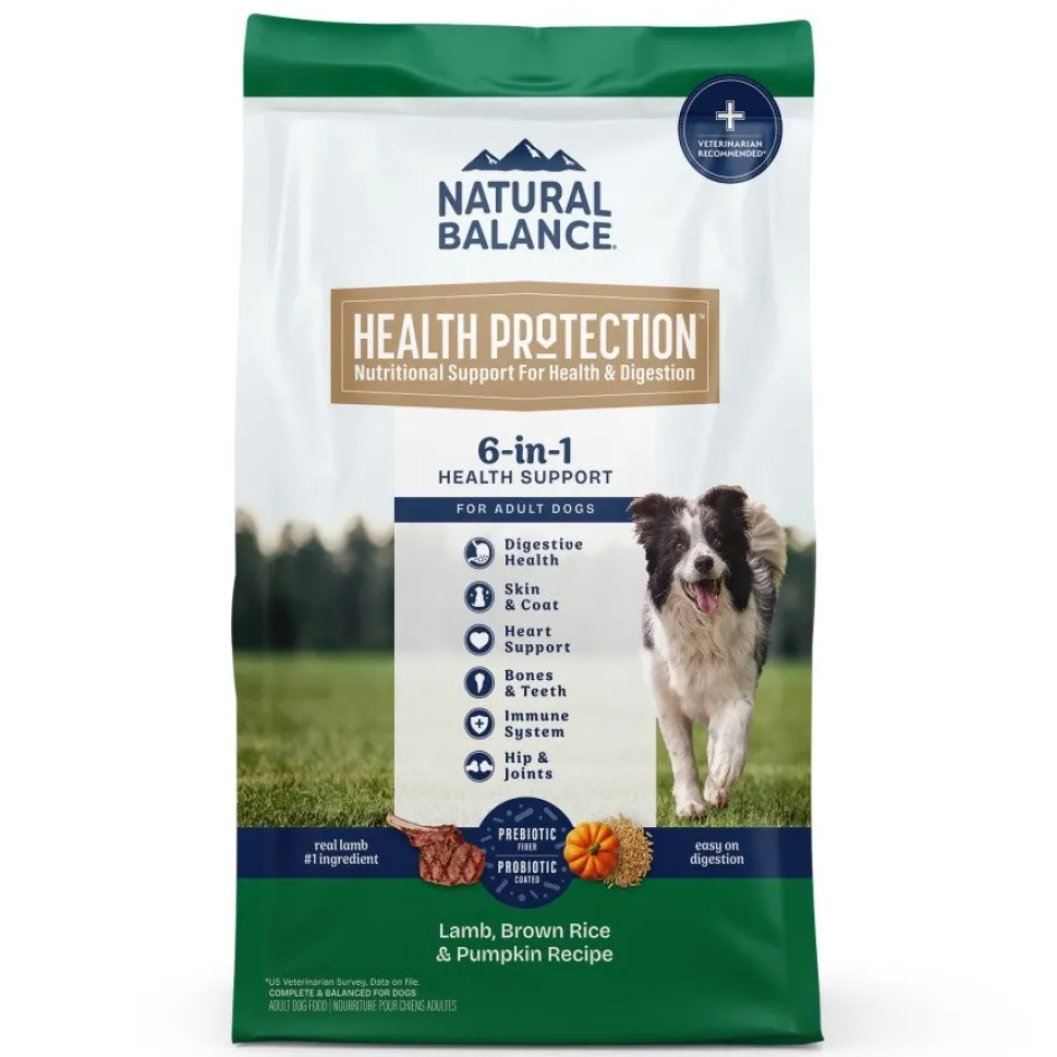 Natural Balance Health Protection Adult Dry Dog Food Lamb, Brown Rice & Pumpkin 4-lb