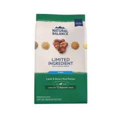 Natural Balance Limited Ingredient Wholesome Grains Puppy Dry Dog Food Lamb & Brown Rice 4-lb