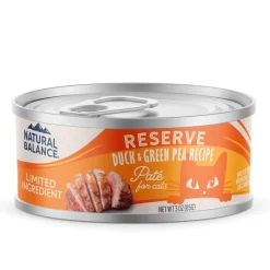 Natural Balance Limited Ingredient Grain Free Adult Wet Cat Food Reserve Duck & Green Pea 3-oz