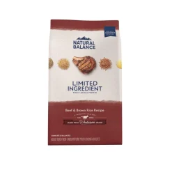 Natural Balance Limited Ingredient Wholesome Grains Adult Dry Dog Food Beef & Brown Rice 4-lb
