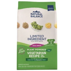 Natural Balance Limited Ingredient Small Breed Adult Dry Dog Food Vegetarian Recipe 4-lb