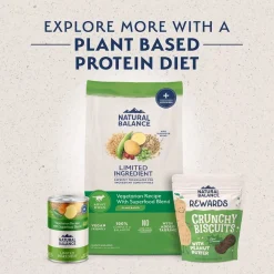 Natural Balance Pet Foods L.I.D Plant Powered Vegan-Friendly Vegetarian Recipe Dry Dog Food 4-lb