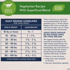 Natural Balance Pet Foods L.I.D Plant Powered Vegan Friendly Vegetarian Recipe Canned Dog Food 13-oz